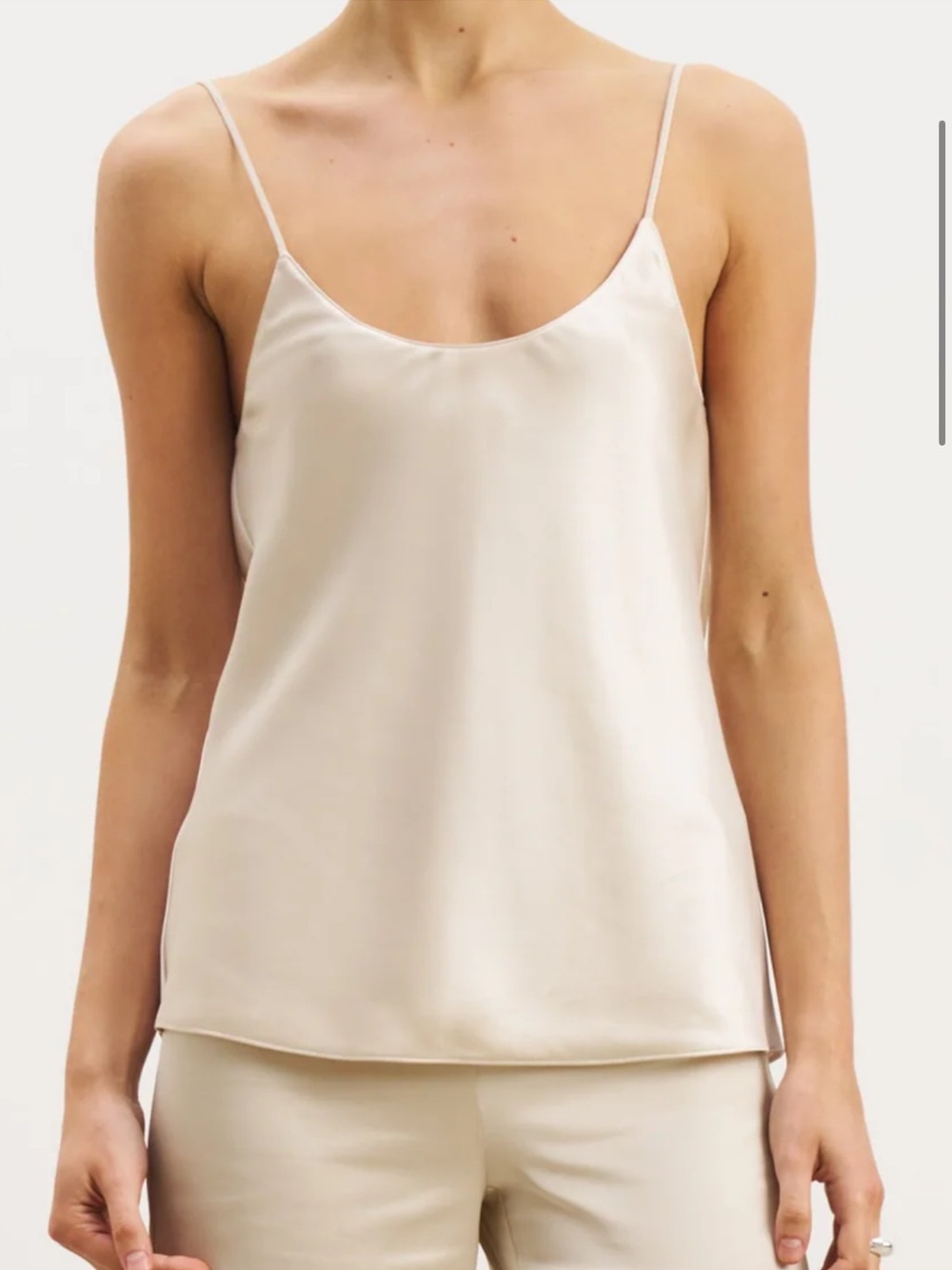 Because of Alice Silky Cream/Ivory Camis Top